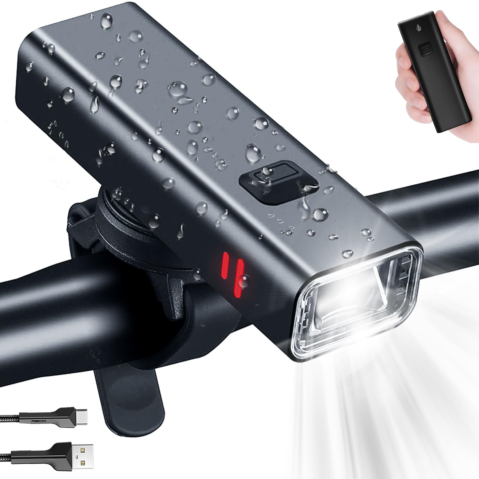 

2000 лм Велосипедный Супер USB Алюминиевый сплав IPX6 Мини Легкий Идеально подходит для поездок на работу или Мощный для улицы и чрезвычайных ситуаций Включает японский Ультра-яркий