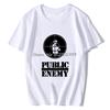 New Summer Style Public Enemy Cotton Long Sleeve Oversized Funny T Shirt Graphic Harajuku Hip Hop Tshirt Streetwear