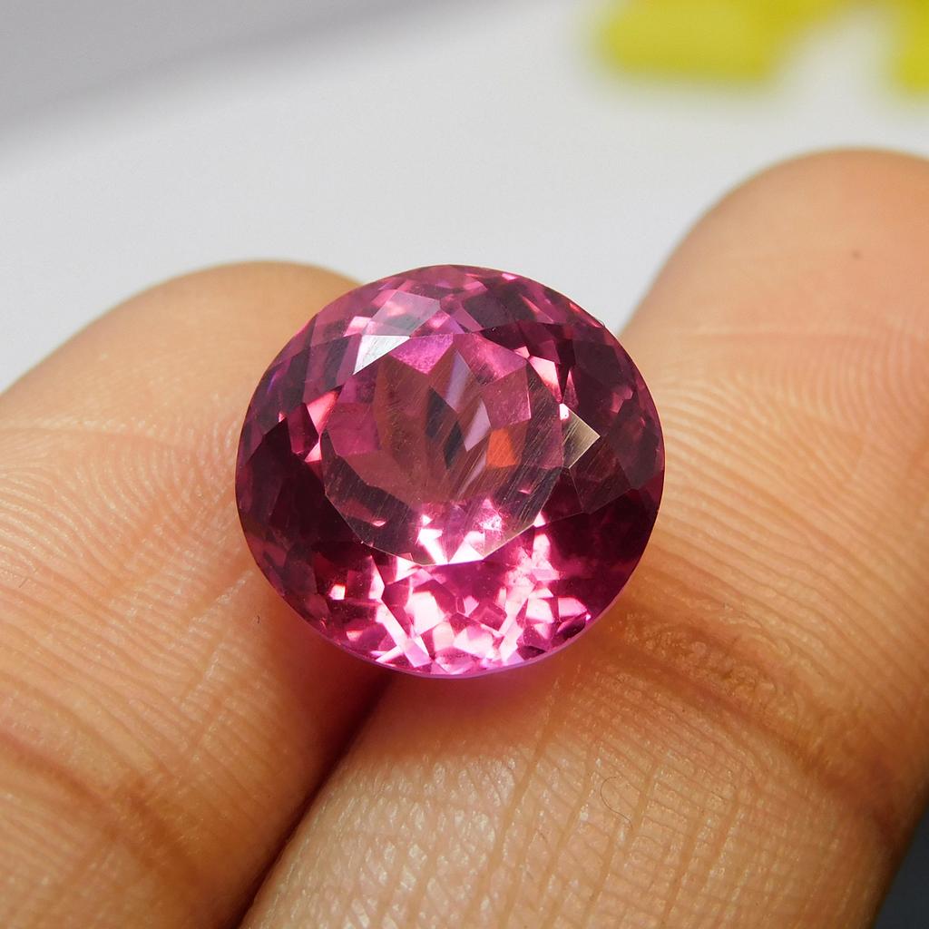 Natural Pink Sapphire Loose Gemstone 8.90 ct Fine-Looking Round Cut September Birthday Birthstone