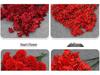 10-Piece Burgundy Floral Décor Set: Red-Toned Artificial Flowers, Mat, Aisle Runner, Wedding Decoration