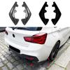 1 Pair Black/Carbon Fiber Rear Bumper Lip Splitter Diffuser Spoiler for BMW 1 Series F20 F21 LCI M Sport 2015-2019