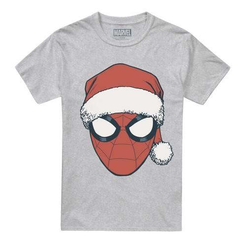 Spider-Man Unisex Adult Santa Hat Christmas T-Shirt