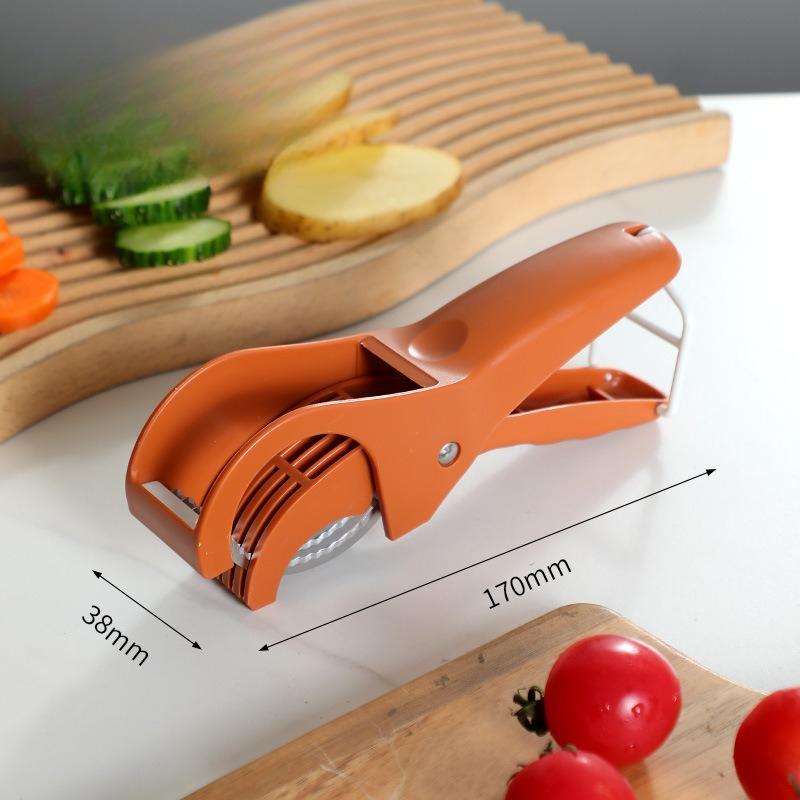 New Kitchen Stainless Steel Fruit and Vegetable Slicer Multifunctional Vegetable Salad Fruit Slicer Fruit Cutter красный