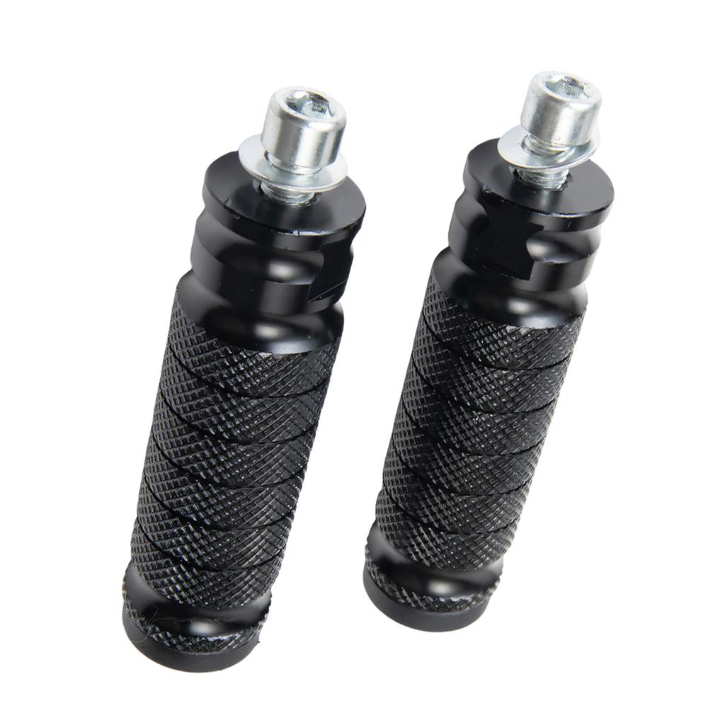 Upgrades Aluminum Footrest Strong Lightweight Anti Slip Motorcycle Foot Pegs Suitable for Motorcycles & Electric Bikes
