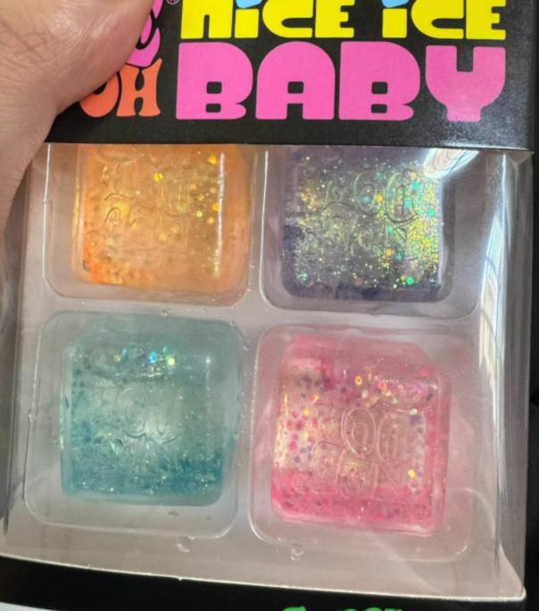 New Needoh Nice Ice Baby Shaped Sensory Toy, Super Solid Squish Squeeze Toy, Anxiety Relief Relaxation Fidget Toy For Adults