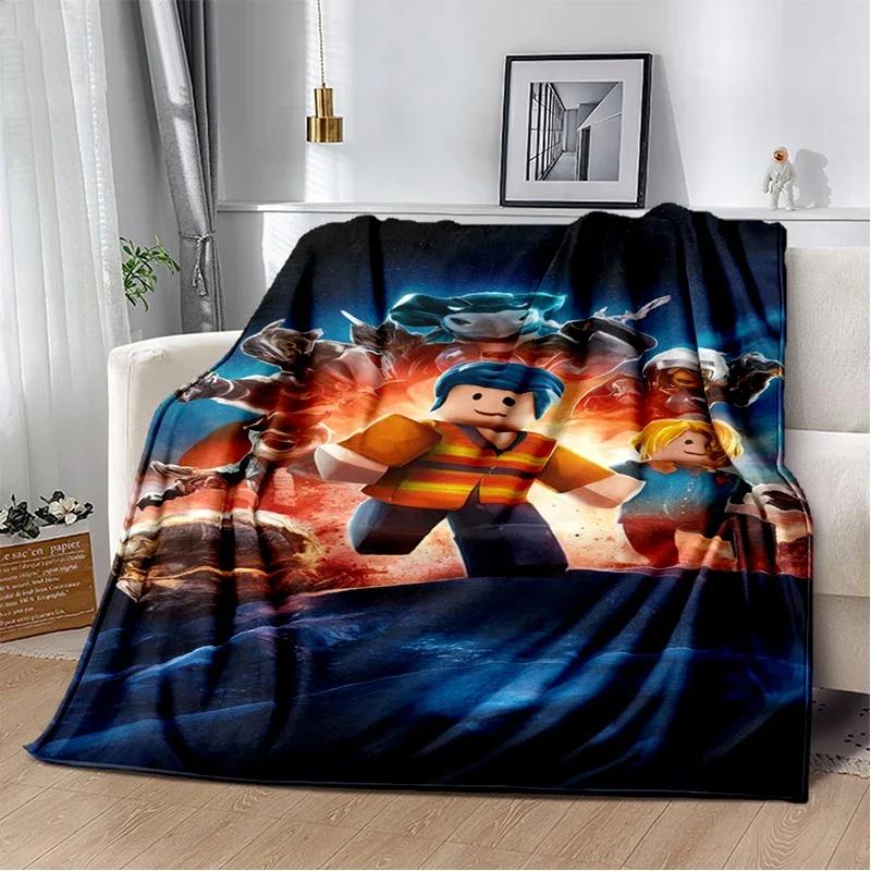 2025 New Style R-Robloxs Cartoon Game Gamer Soft Blankets,Keep Warm Throw Blanket Comfortable Blanket for Beds Sofa Home Bedroom