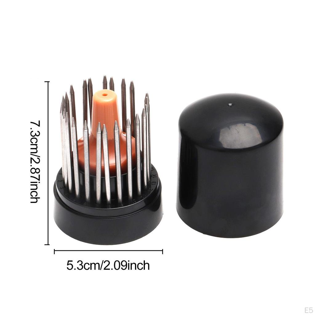 23 Pieces Jewelry Beaders Bead Setting Kit Multifunctional Compact Beading Tools Set with Handle for