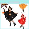 Costume de Sorcière pour Enfants Halloween Ensemble Cape Cosplay Amusant !