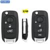 Ecusells 3/4B Klapp-Flip-Schlüsselanhänger-Schale Gehäuse Smart Car Key Housing für Fiat Toro 500X 500 Punto Tipo Egea Für Dodge Neon Schlüssel