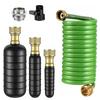 Retractable Brass Faucet Adapter With Flexible Hose For Garden Irrigation Drainage Kit Durable ABS Material Leak Proof Design