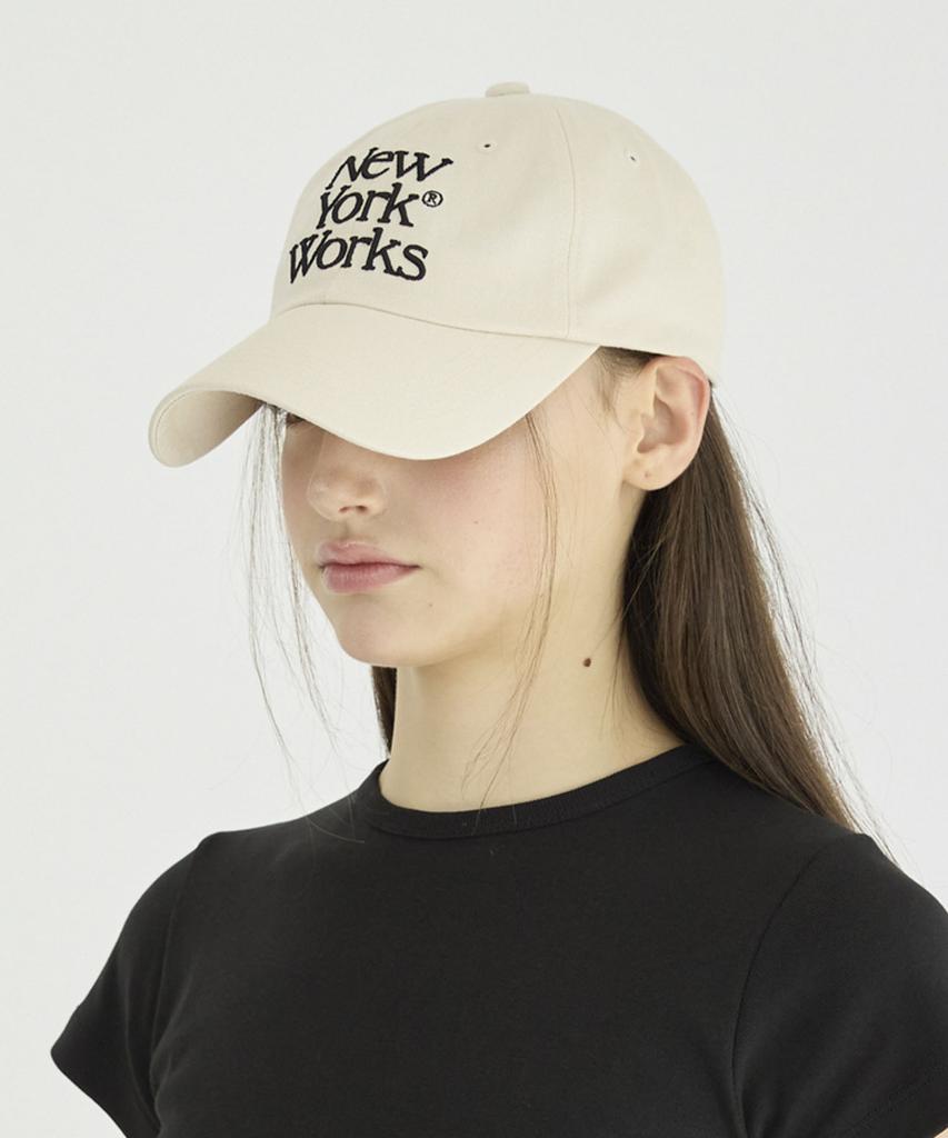 Nyuyogwogseu Mix Logo Ball Cap_ Beige