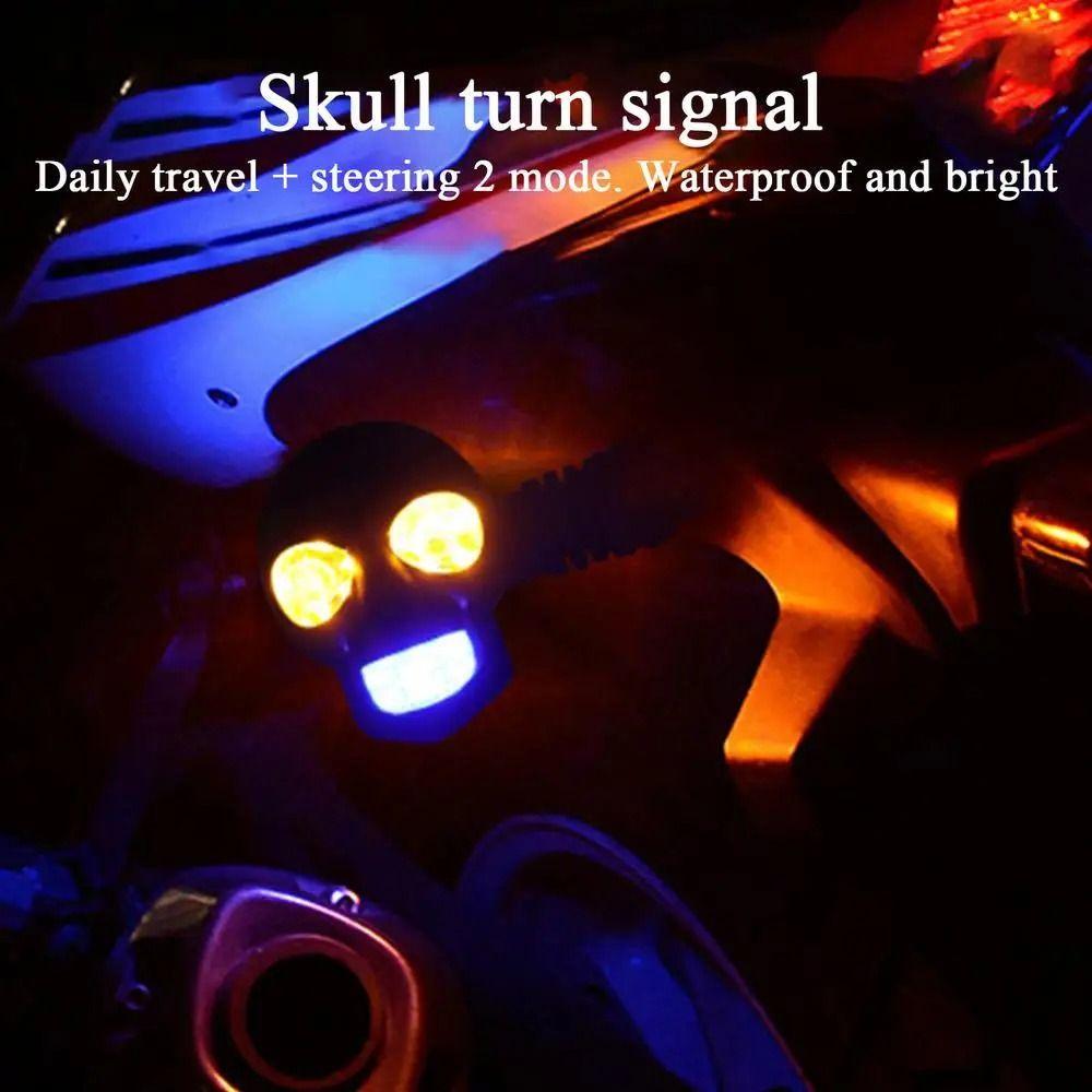 2Pcs Universal Fit Motorcycle Turn Signal Lights DC 12V LED Motorcycle Lights  Replacement Units