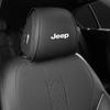 2Pcs Leather Car Seat Headrest Protective Covers Automotive Interior Accessories for Jeep Wrangler Grand Cherokee Compass