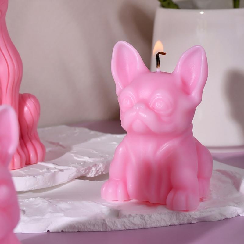 French Bulldog Shape Silicone Soap Mold DIY Silicone Candle Molds Clay Mould Silicone Soap Making Tool Silicone Material