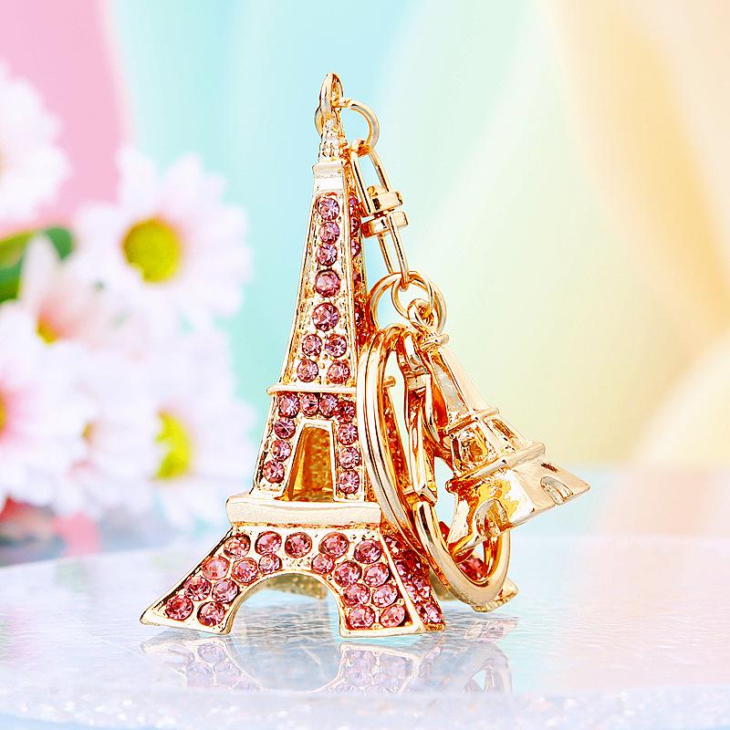 Eiffelturm Strass Schlüsselanhänger Anhänger - Metall Tasche Anhänger & Kreatives Geschenk