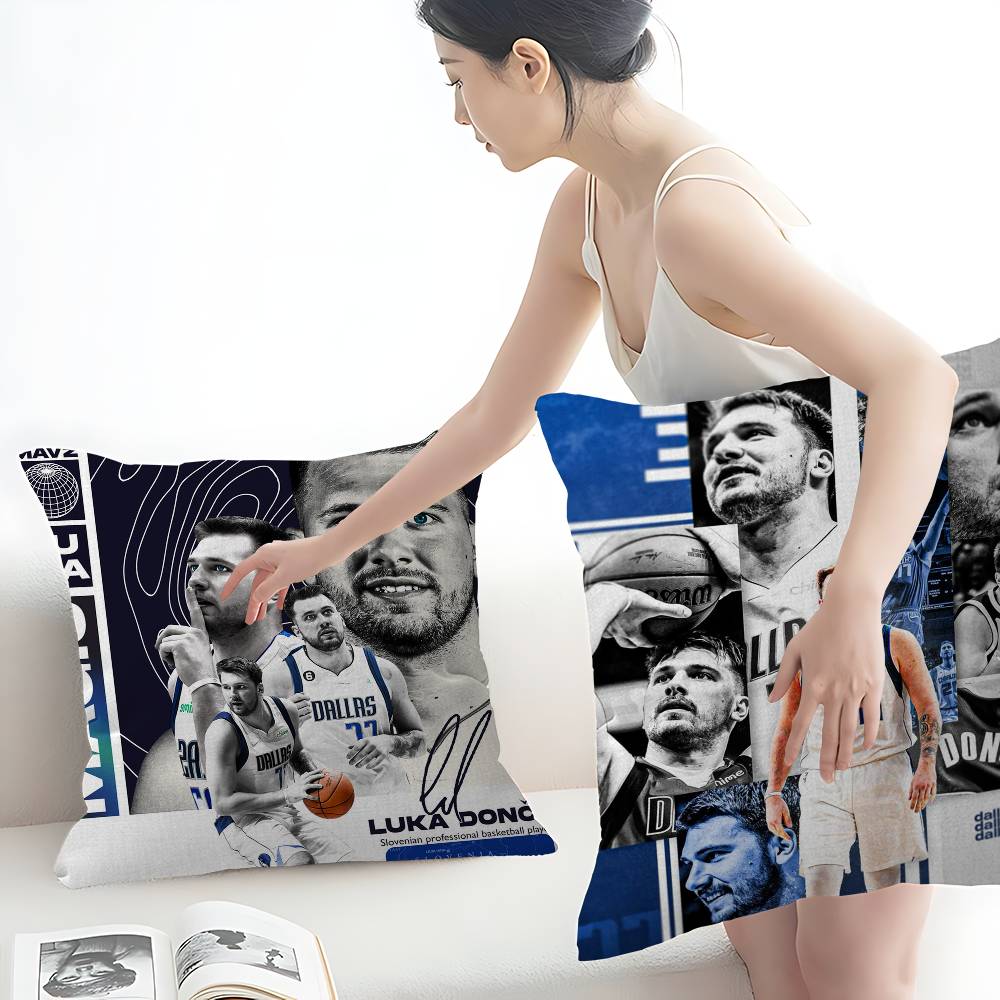 Basketball Player Luka-Doncic Office Cushion Pillowcase Car Cushion Cover45X45Cm Lumbar Pillowcase Sofa Pillowcover