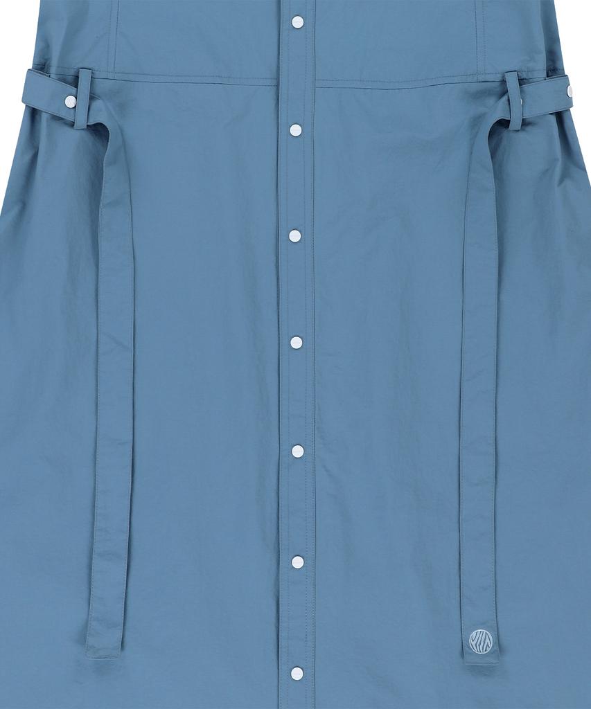 Off Grid Og Nylon Shirt Dress - Dark Blue