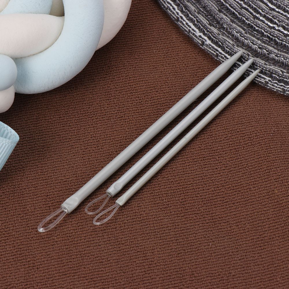 Handle Crochet Hook Wool Thick Knitter Yarn Sewing Needles Big Eye Nylon Wire Knitting Needles