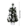 40cm Artificial Christmas Tree Table Ornament with LED Light Balls Christmas Decoration for Home New Year Gift Mini
