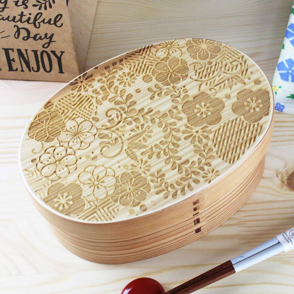 HANA Bento ovale Box, hergestellt in Japan, Form, 650ml,