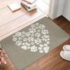 Multi‑Color Dog Paws and Bones Woof Welcome Mat Non‑Slip Rug for Pet‑Loving Home Decor