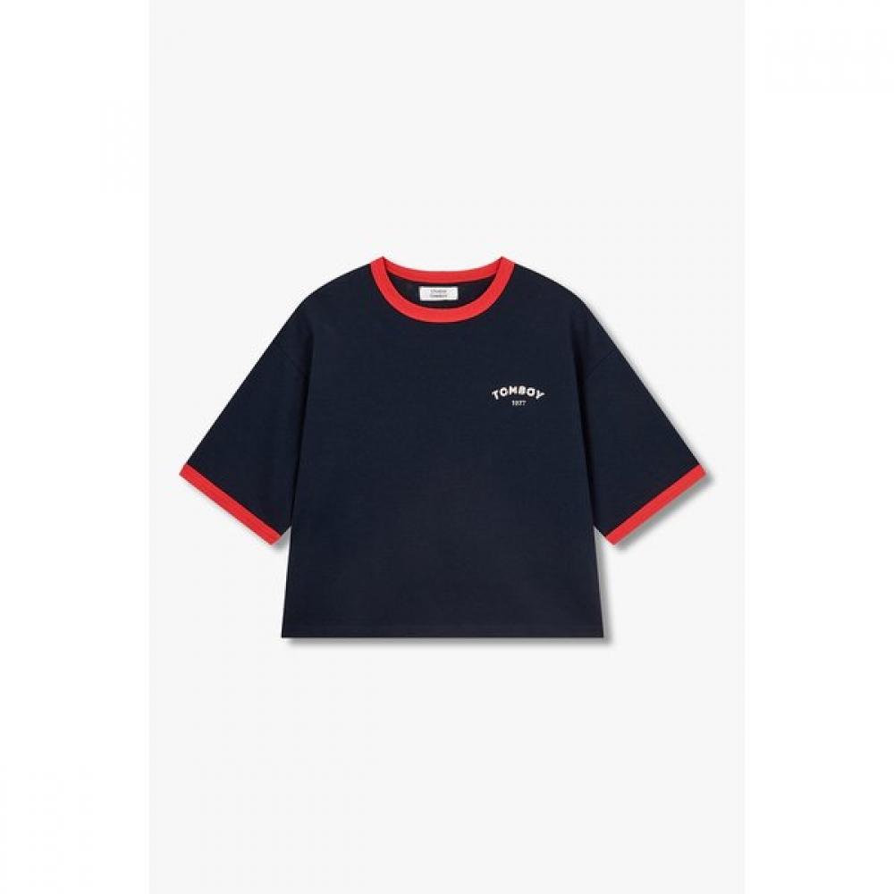 STUDIO TOMBOY Double Sided PrinT Ringer T shirT 9176222995ar