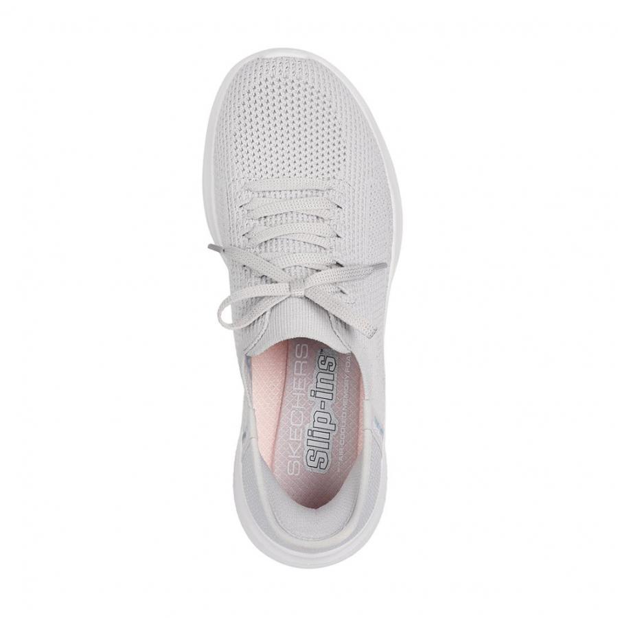 Skechers Ultra Flex 3.0 Comfortable Soft Durable Low Top Casual Shoes Women Sneaker Gray 150457-LTGY