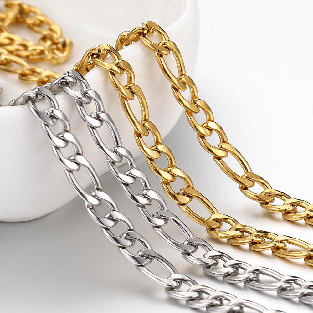2 Meters Stainless Steel Chain O Chains for Bracelet Necklace Anklet Jewelry Making DIY Findings Wholesale Gold/Silver Color