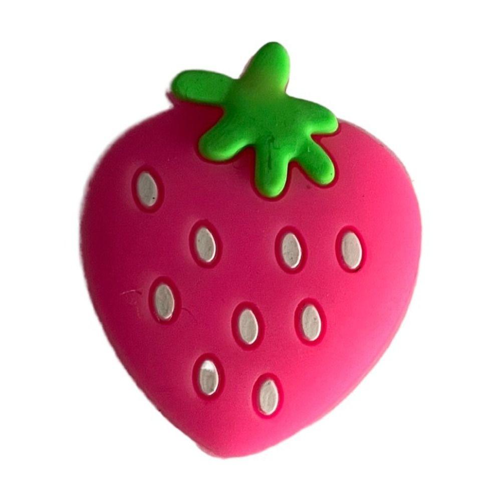 Strawberry Tennis Shockproof Absorber Buffer Tennis Racket Vibration Dampeners  Tennis Staff