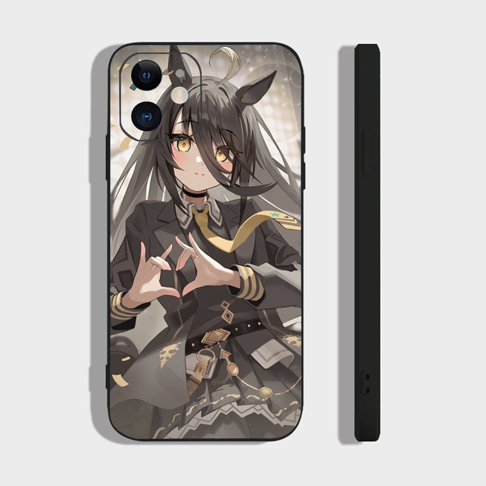 Manhattan Cafe Uma M-musume Anime Phone Case For IPhone 17 Air 16 15 14 13 Pro Max 11 12 Black Silicone Cover