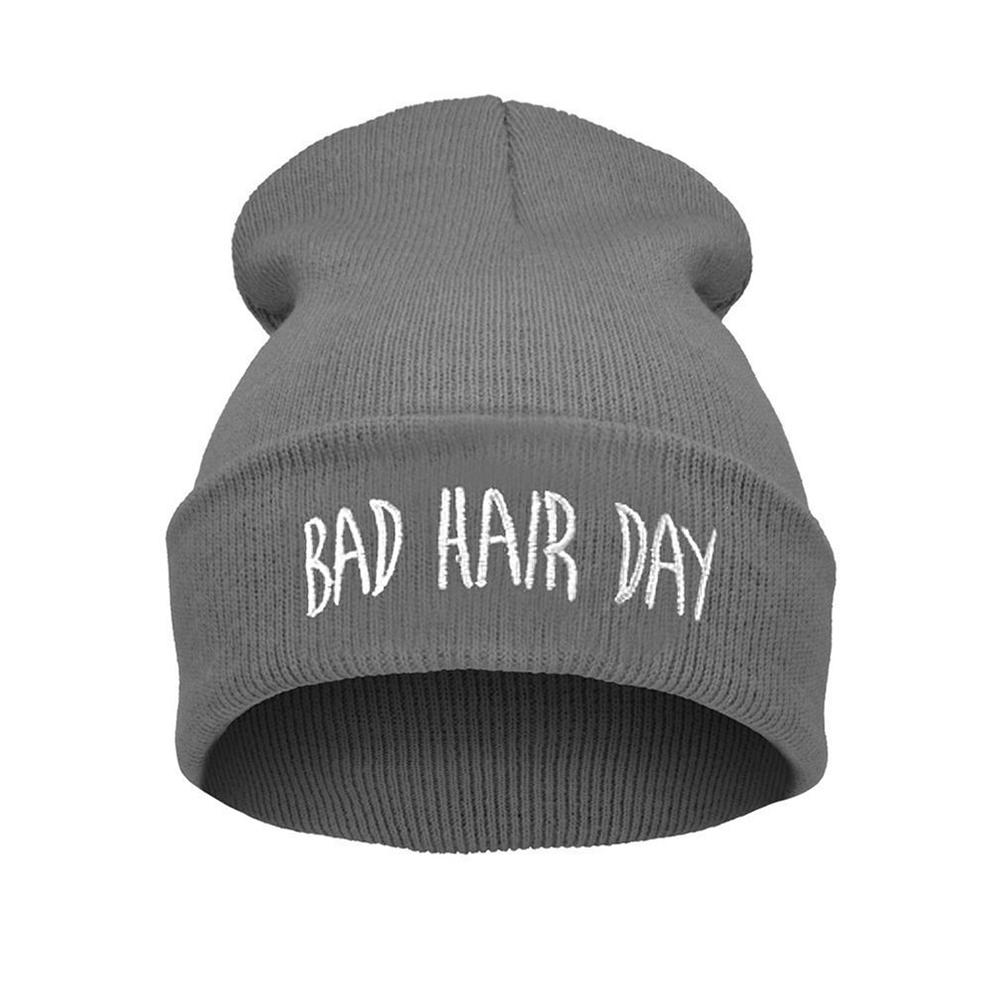 Unisex Warm Winter Fashion Bad Hair Day Wrap Head Cap Wool Hat Hip-hop Knit Beanie Hats