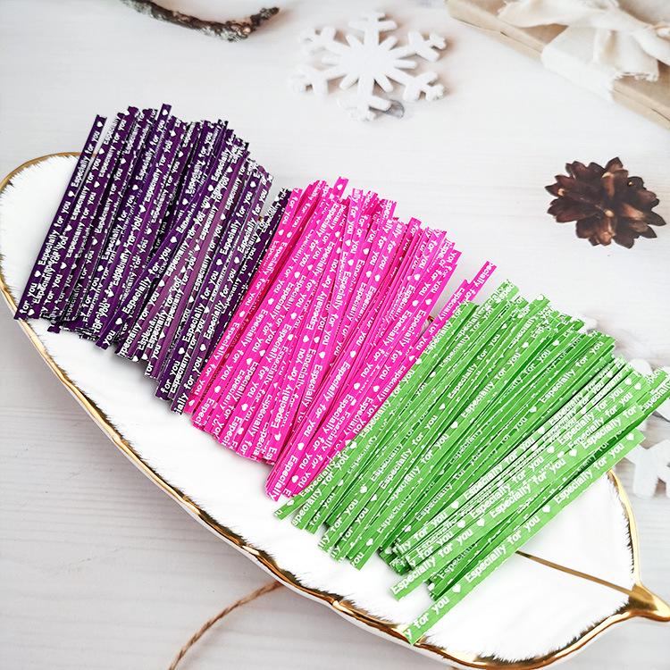 Multicolor Lollipop Tie Wire for Sealing Biscuit and Pastry Bags