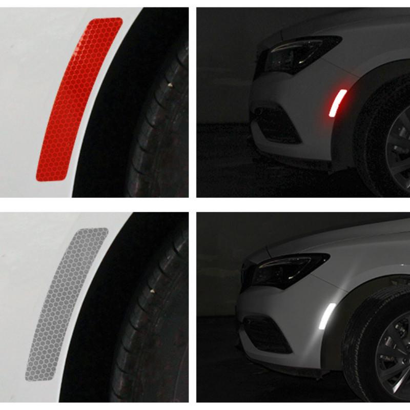 High-strength Wheel Eyebrow Reflective Stickers Anti-collision Reflective Bar Warning Car Stickers