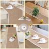 Linen Table Runner Lace Table Cloth Party Supplies Christmas Wedding Decorations
