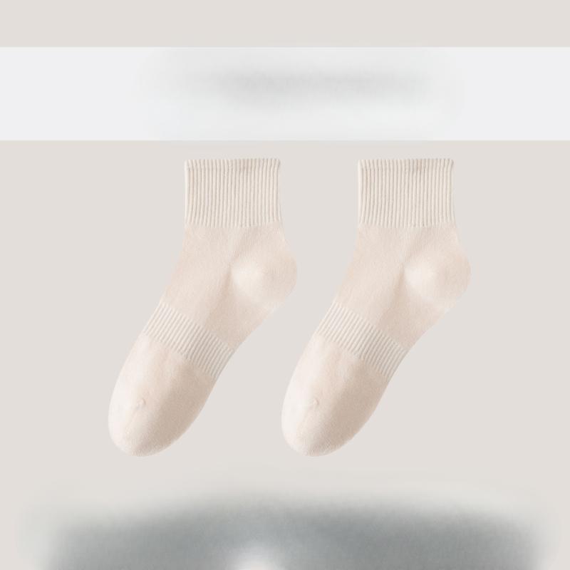 

Летние бесшовные спортивные женские длинные носки из чистого хлопка, полностью хлопковые, влагопоглощающие и не скатывающиеся повседневные длинные носки 1 pair розовый