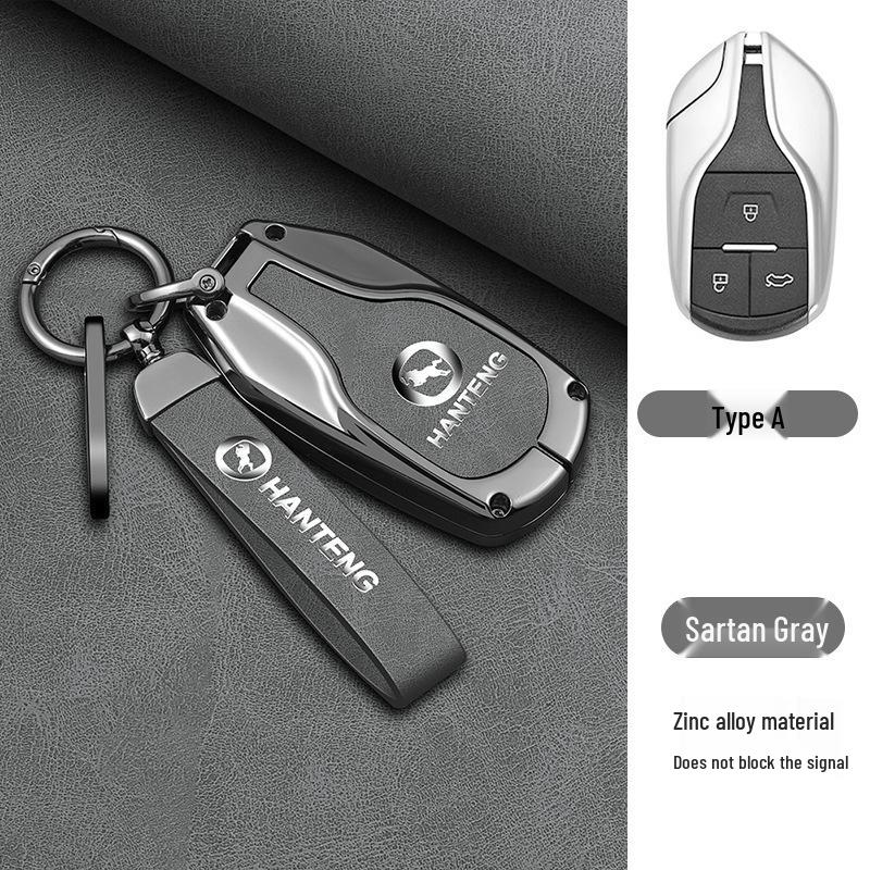 Hanteng X7S/X5 Car Key Case 2018: High-End Metal Key Cover & Remote Control Shell with Buckle
