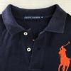 RALPH LAUREN Short Sleeve Polo Dress Women’s M Mini Navy Big Pony Number 3 Embroidery(USED)