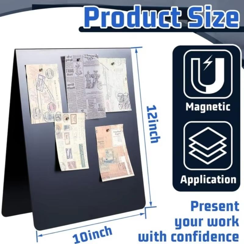 Metal Easel Magnetic Bulletin Board Double Sided Display Board with Magnet for Magnetic Display Metal Easel Magnetic Board