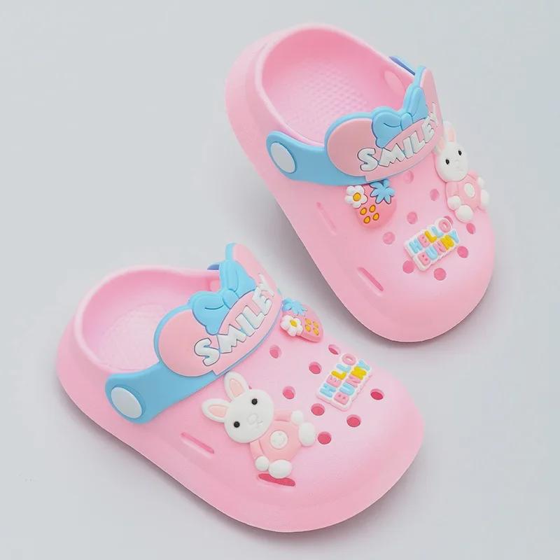 Kids' Lightweight Non-Slip Cartoon Baotou Sandals - Soft Bottom for Toddlers & Children