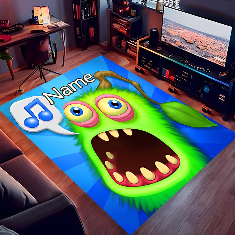 Custom personalization My Singing Monsters Print Area Rug - Soft, Washable Non-Slip Indoor Mat,Living Room,Home&Office Decorative Rug