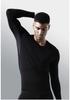 Men's V-Neck Long-Sleeve Ice Silk Warm Base Layer Top