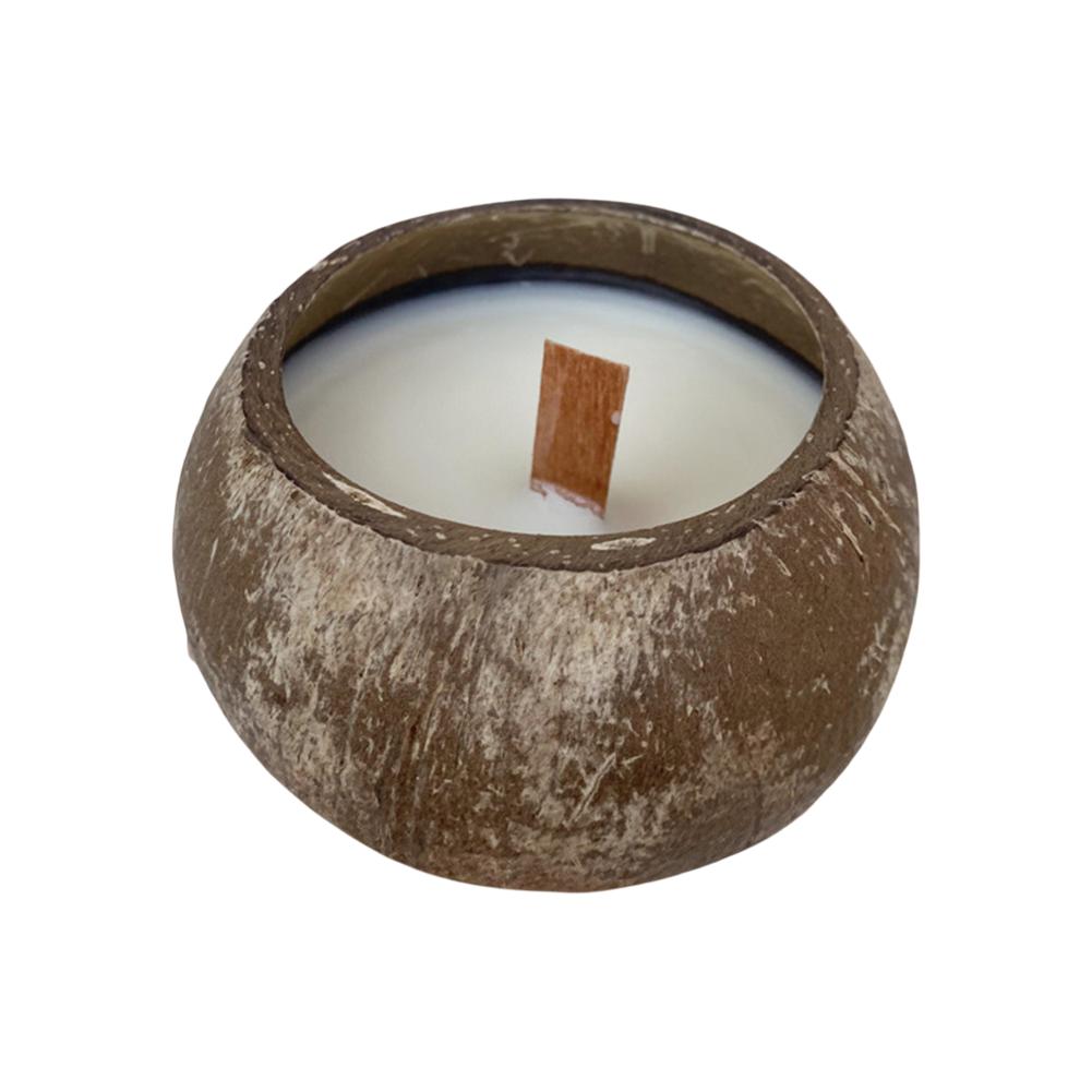 

Natural Material Coconut Bowl Suitable for Candle Use and Fruit Display mint flavor
