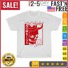 Japanese Demon Art Face Skull Devil Oni Harajuku Aesthetic T Shirt Mens Womens Tees Top Men Women New