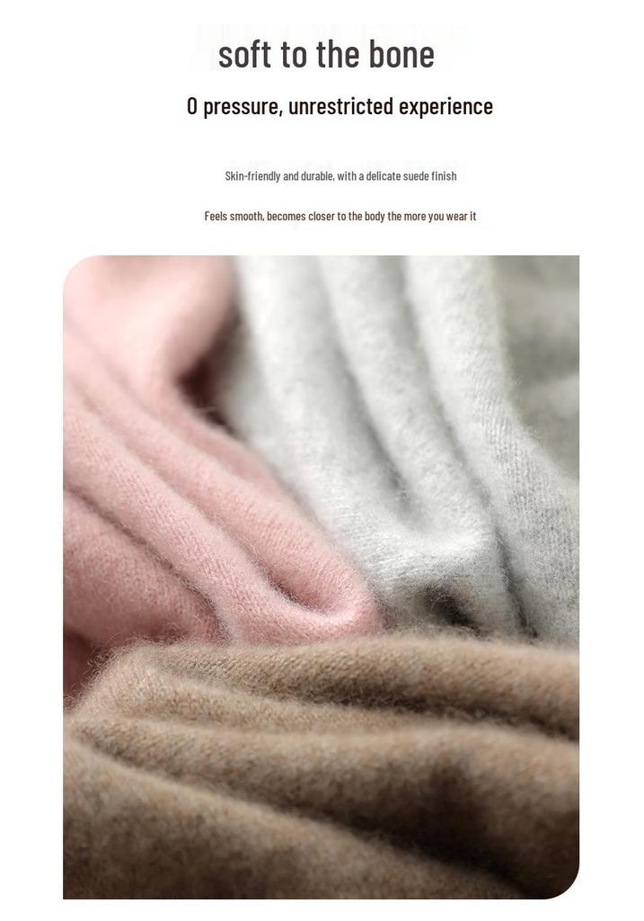 Women's Cashmere Sweater: Half-High Neck, Pullover, Soft & Comfortable, Warm Luxury Knitwear