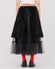 Loaegsyueol Apron Layerd Tulle Skirt_Black