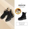 Leather Platform Snow Boots Women's Autumn and Winter Warm Martin Short Boots Casual Velvet Thickened Cotton Boots