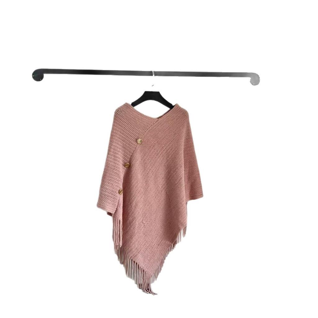 Damen Strickpullover Schal in Unifarbe: Vielseitiger Frühlings- und Herbst-Cardigan-Schal für klimatisierte Räume.