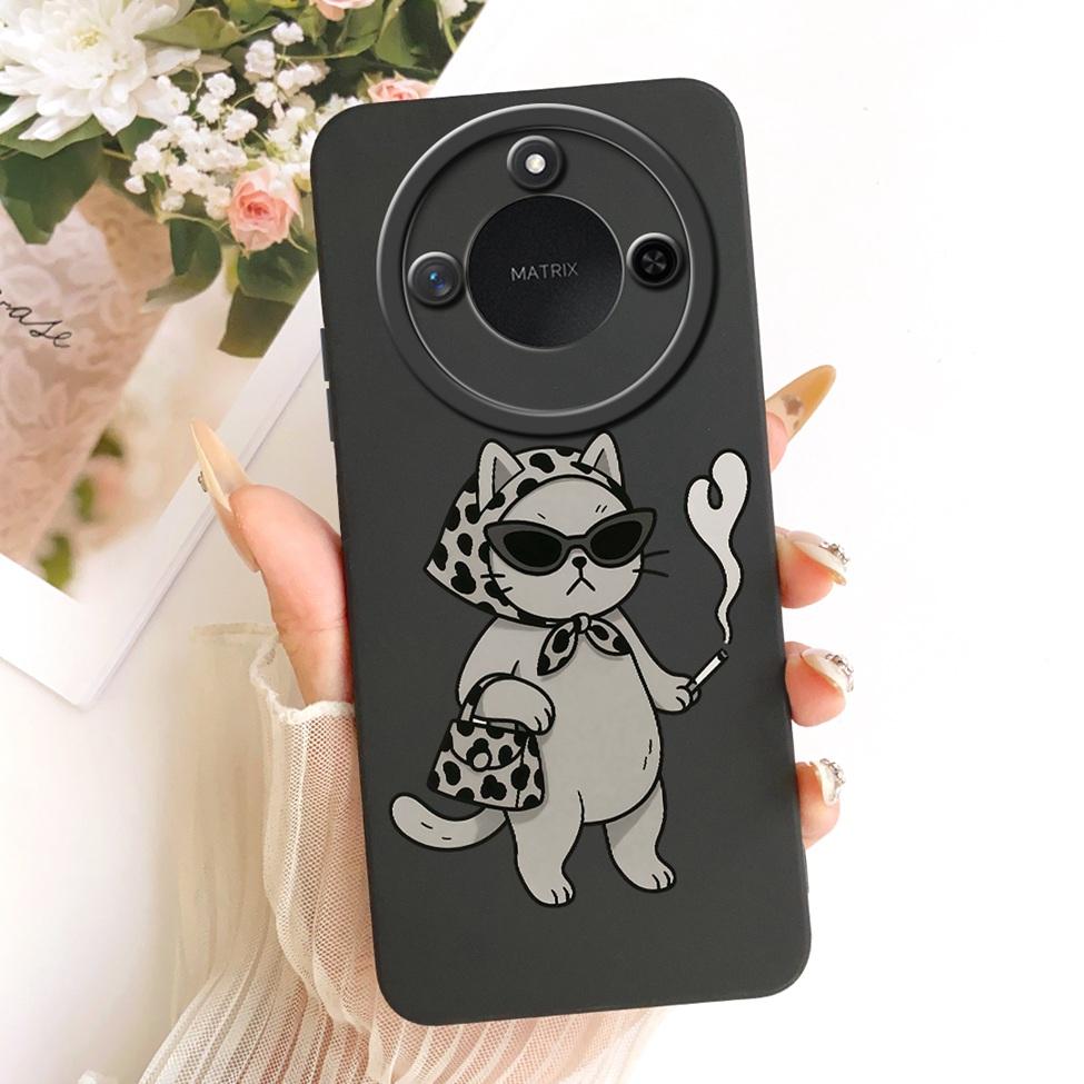 6.8'' For Honor X9c Smart Case Silicone Fashion Luxury Cute Cartoon Painted Cover For Honor X9c Smart Funda