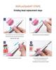 5-Pin Nail Art Grinder Handle & Pen Replacement Tool