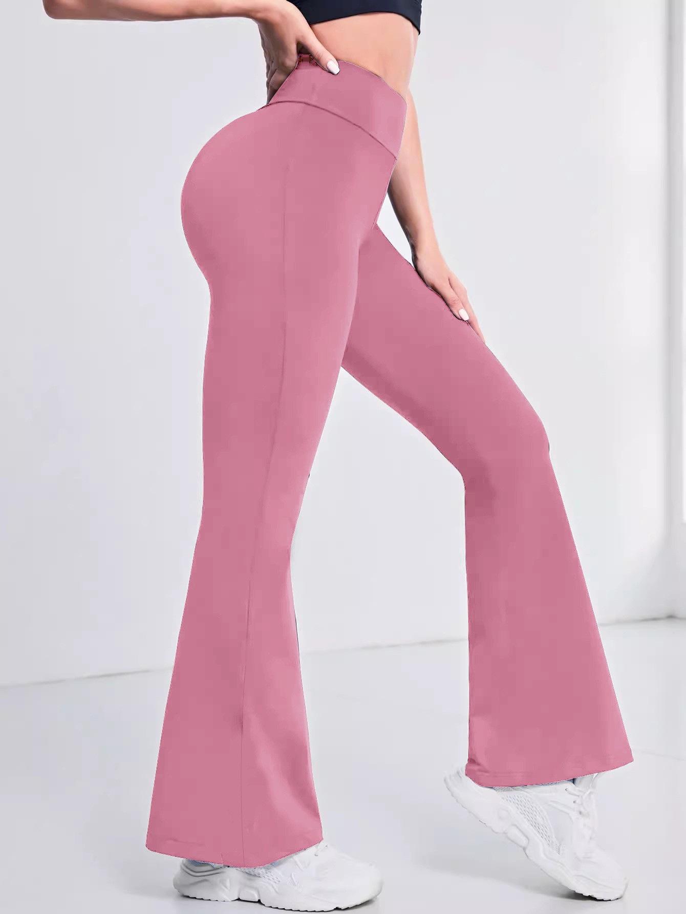 

Брюки для йоги клеш с высокой эластичностью и эффектом «обнажённой кожи» для женщин, с высокой талией, с эффектом подтяжки ягодиц, облегающие, буткат, тренировочные леггинсы 2XL